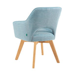 Mika-Lena 2er-Set - Drehstuhl mit Massiven Eichenholz Gestell