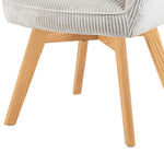 Mika-Lena 2er-Set - Drehstuhl mit Massiven Eichenholz Gestell