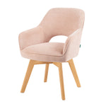 Mika-Lena 2er-Set - Drehstuhl mit Massiven Eichenholz Gestell