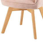 Mika-Lena 2er-Set - Drehstuhl mit Massiven Eichenholz Gestell