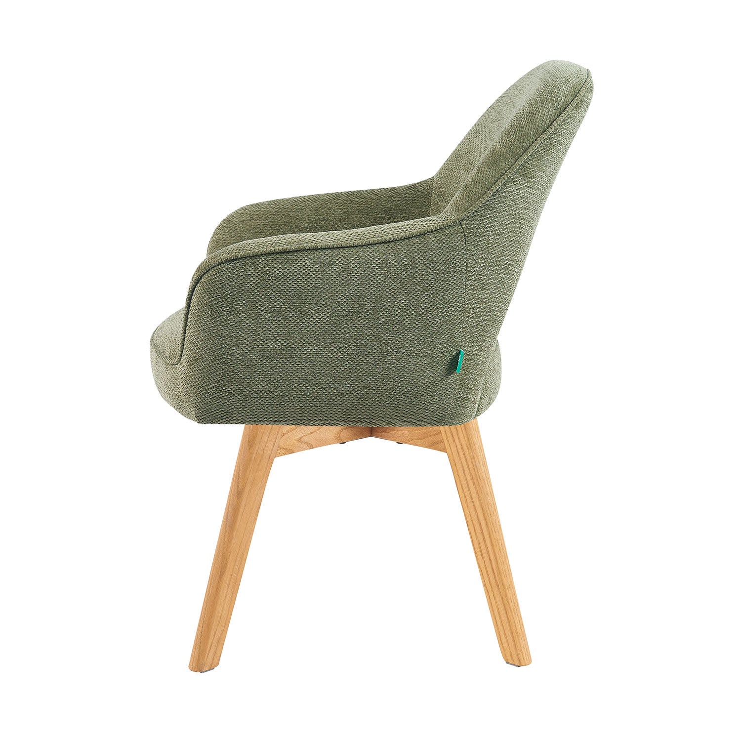 Mika-Lena 2er-Set - Drehstuhl mit Massiven Eichenholz Gestell