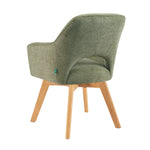 Mika-Lena 2er-Set - Drehstuhl mit Massiven Eichenholz Gestell