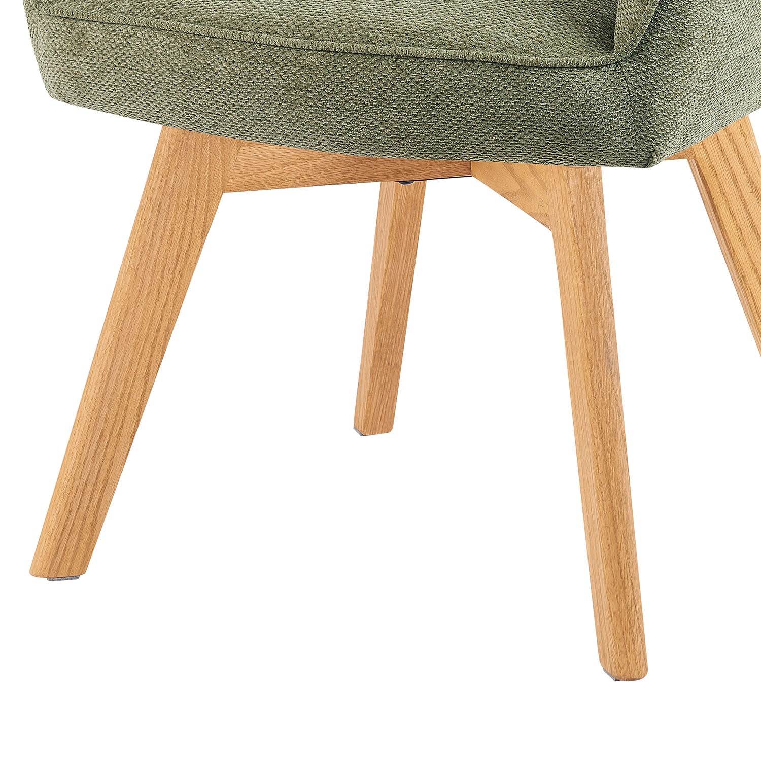 Mika-Lena 2er-Set - Drehstuhl mit Massiven Eichenholz Gestell