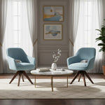 Esszimmerstuhl Mika-Lena 2er-Set - 360° drehbar, Eiche geölt Natur