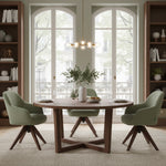 Esszimmerstuhl Mika-Lena 2er-Set - 360° drehbar, Eiche geölt Natur