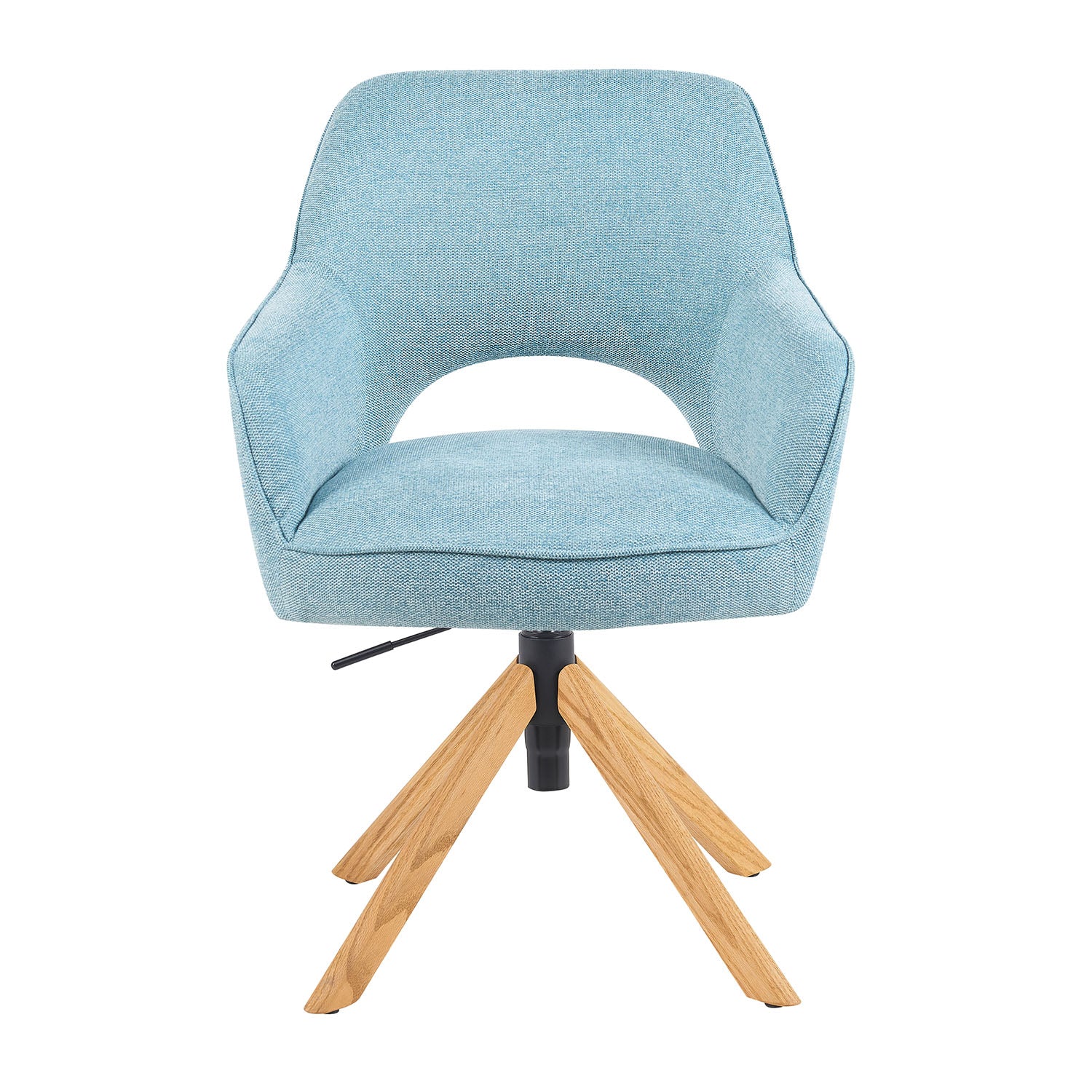 Mika-Lara 2er-Set- Drehstühle mit Gestell aus Massiver Eiche