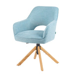 Mika-Lara 2er-Set- Drehstühle mit Gestell aus Massiver Eiche