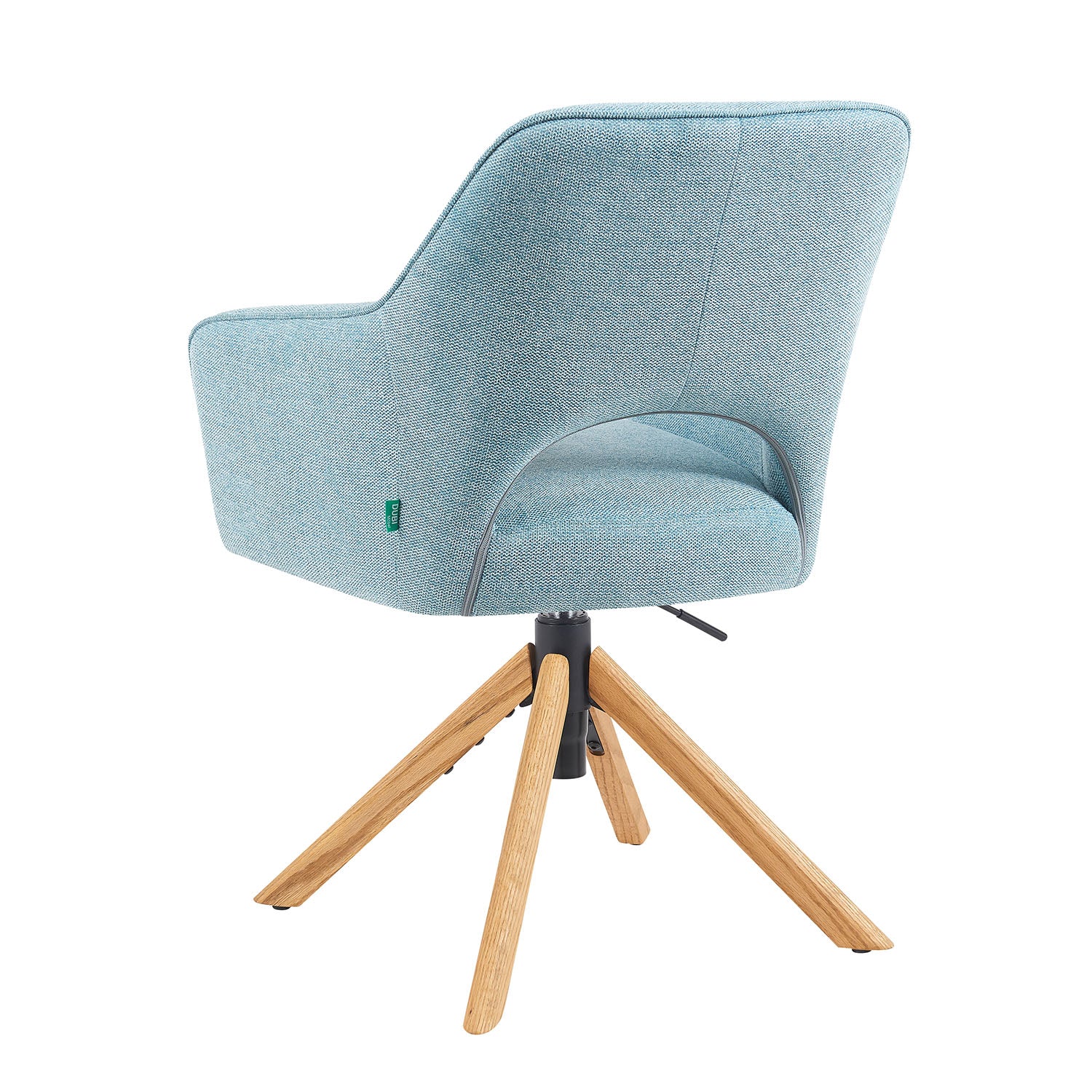 Mika-Lara 2er-Set- Drehstühle mit Gestell aus Massiver Eiche