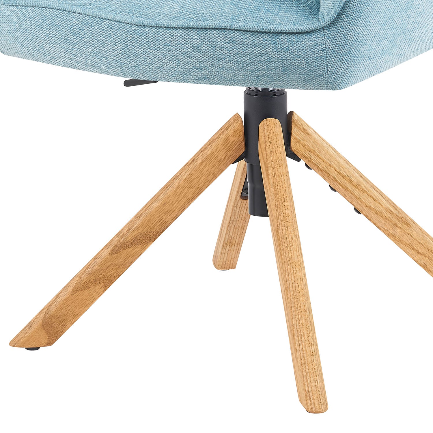 Mika-Lara 2er-Set- Drehstühle mit Gestell aus Massiver Eiche