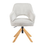 Mika-Lara 2er-Set- Drehstühle mit Gestell aus Massiver Eiche