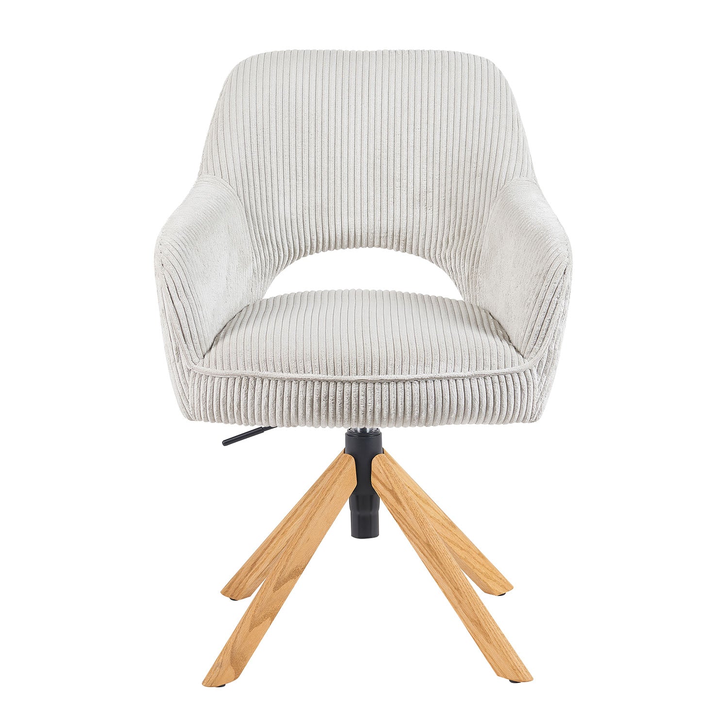 Mika-Lara 2er-Set- Drehstühle mit Gestell aus Massiver Eiche