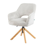 Mika-Lara 2er-Set- Drehstühle mit Gestell aus Massiver Eiche