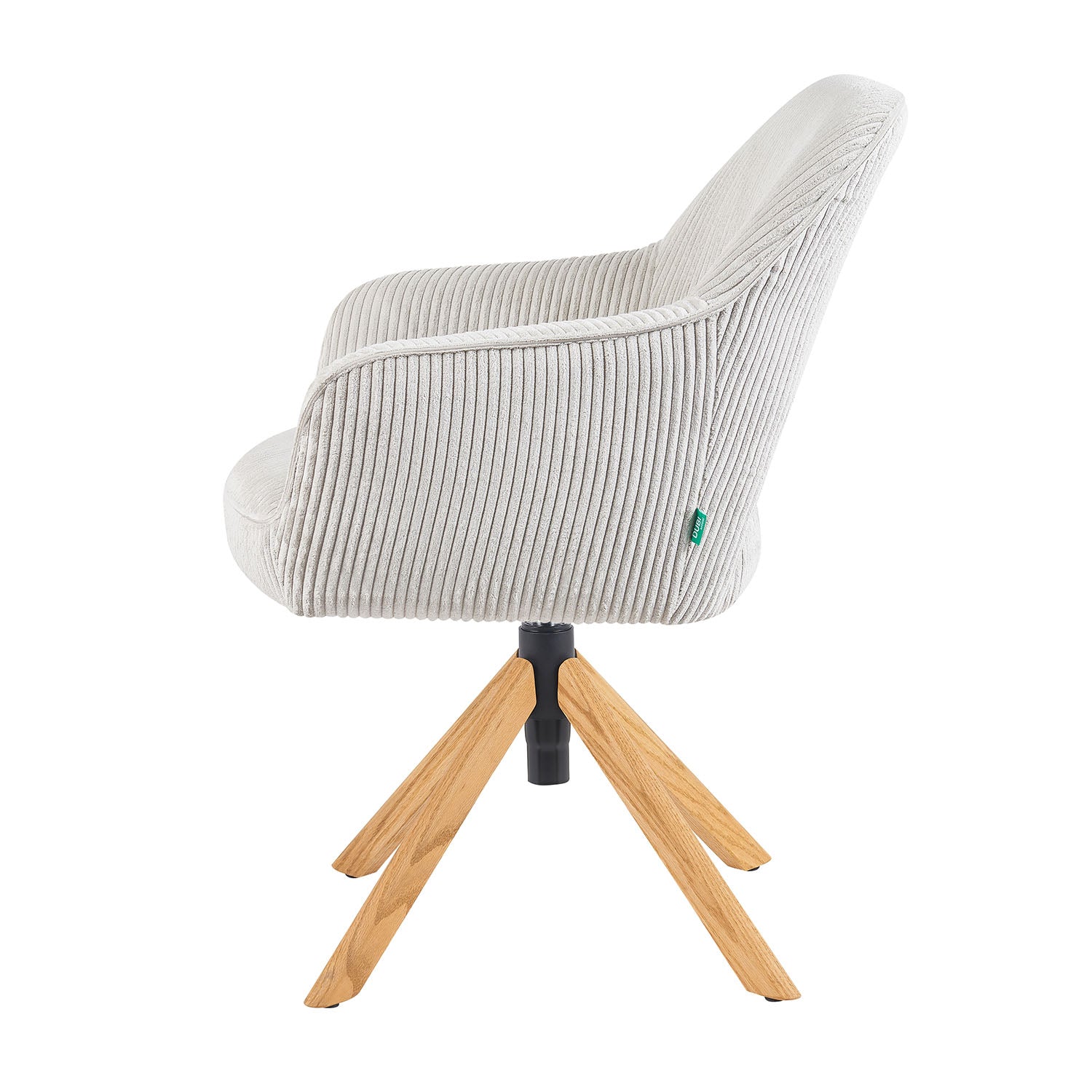 Mika-Lara 2er-Set- Drehstühle mit Gestell aus Massiver Eiche