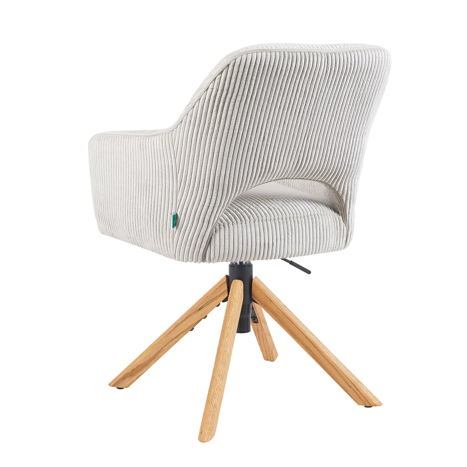 Mika-Lara 2er-Set- Drehstühle mit Gestell aus Massiver Eiche