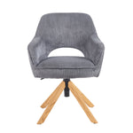 Mika-Lara 2er-Set- Drehstühle mit Gestell aus Massiver Eiche