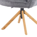 Mika-Lara 2er-Set- Drehstühle mit Gestell aus Massiver Eiche