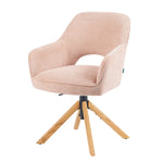 Mika-Lara 2er-Set- Drehstühle mit Gestell aus Massiver Eiche