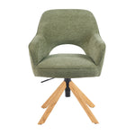 Mika-Lara 2er-Set- Drehstühle mit Gestell aus Massiver Eiche