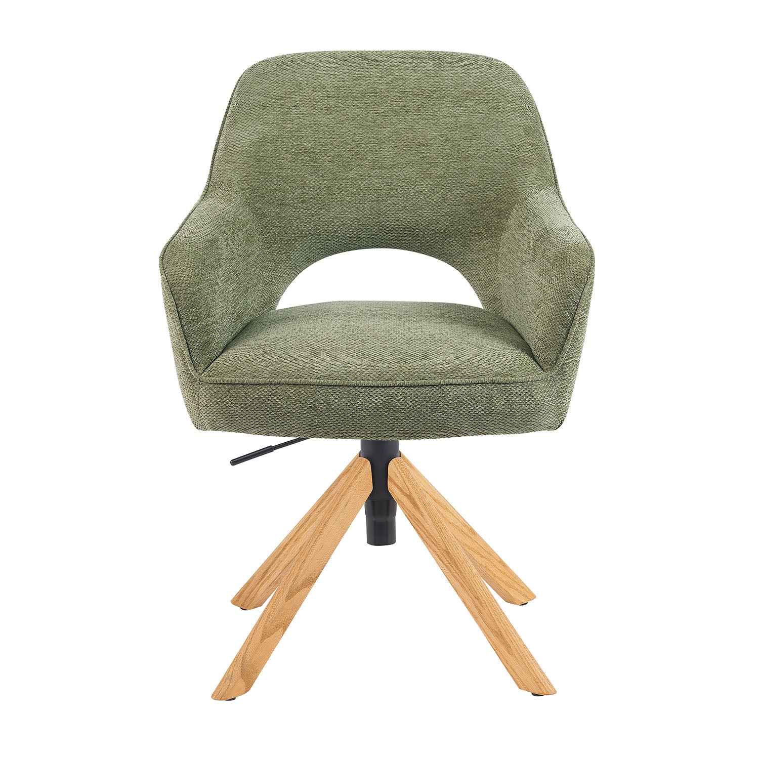 Mika-Lara 2er-Set- Drehstühle mit Gestell aus Massiver Eiche