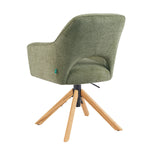 Mika-Lara 2er-Set- Drehstühle mit Gestell aus Massiver Eiche