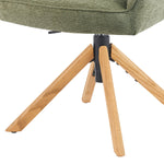 Mika-Lara 2er-Set- Drehstühle mit Gestell aus Massiver Eiche