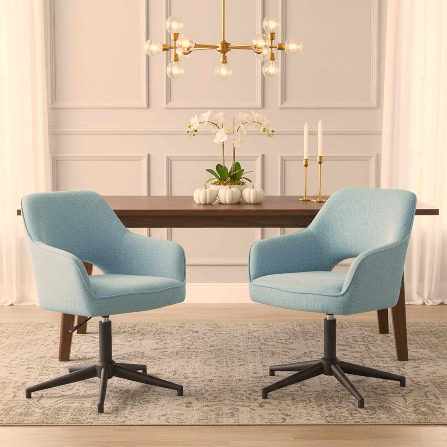 Mika-Ben - Esszimmerstuhl 2er Set mit freier Rückenlehne