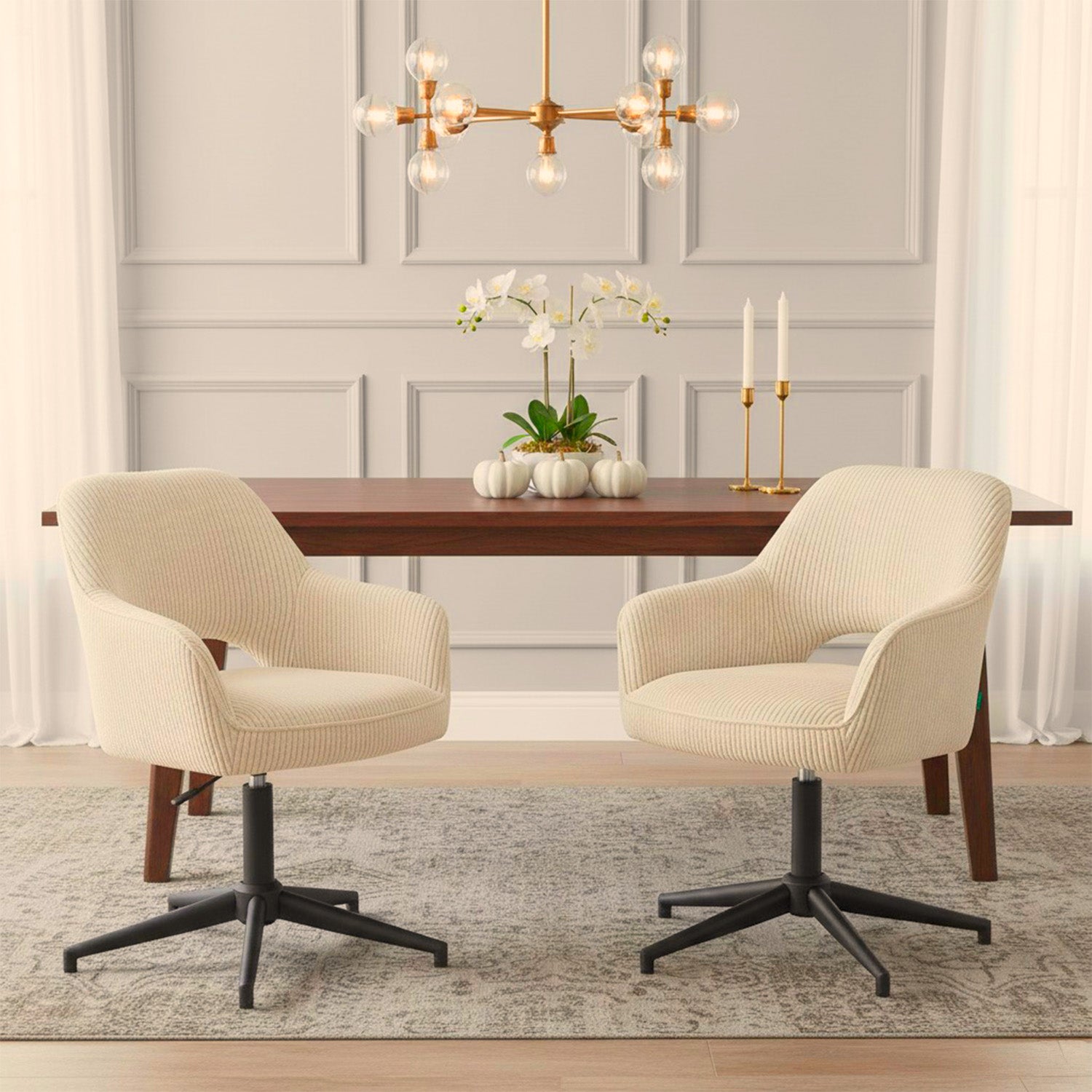 Mika-Ben - Esszimmerstuhl 2er Set mit freier Rückenlehne