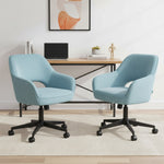 Mika-Ilvy 2er-Set- Home Office Stuhl mit Federkernpolsterung