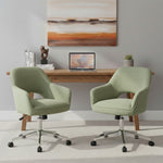 Mika-Ilvy 2er-Set- Home Office Stuhl mit Federkernpolsterung