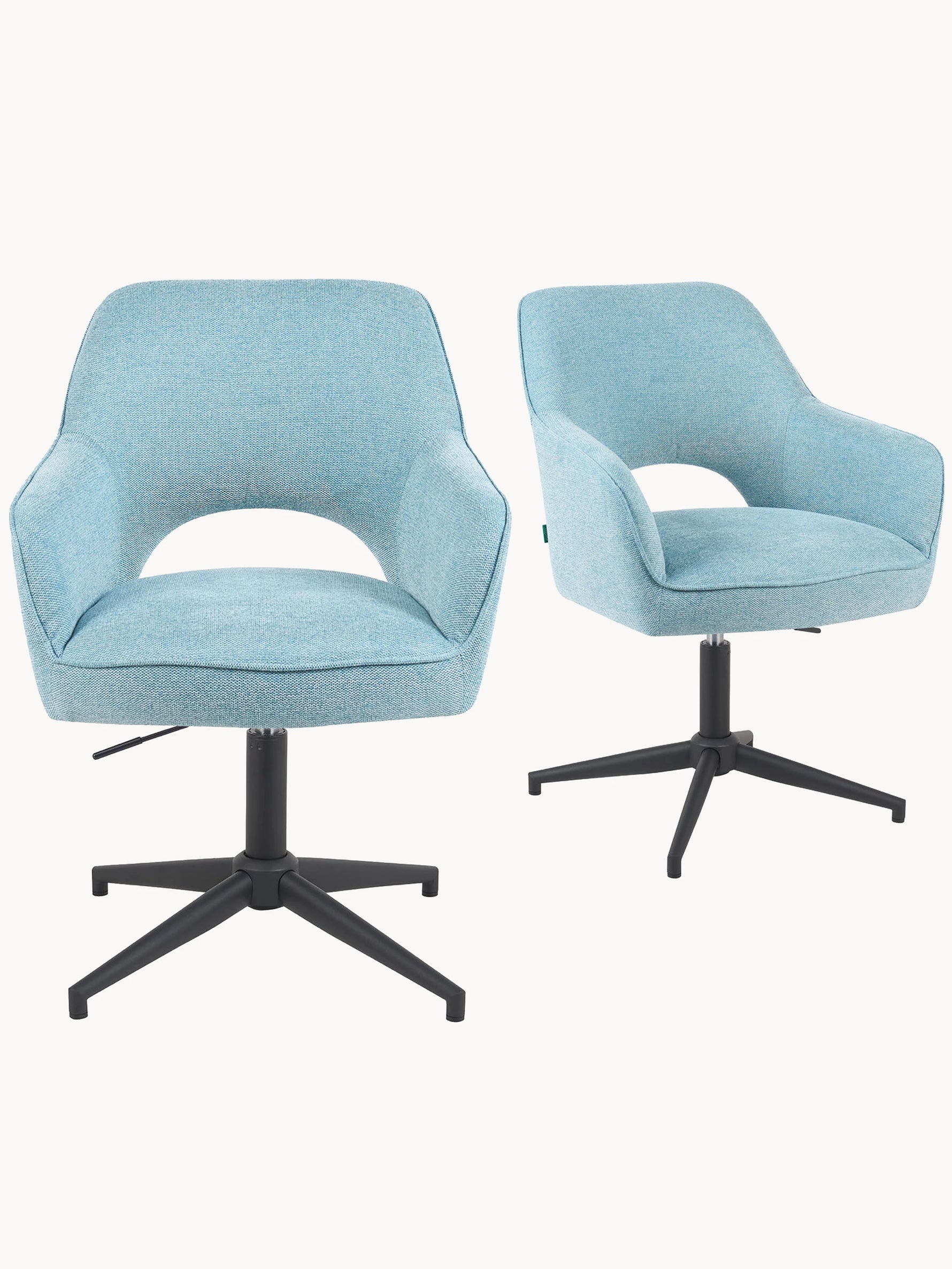 Mika-Ben - Esszimmerstuhl 2er Set mit freier Rückenlehne