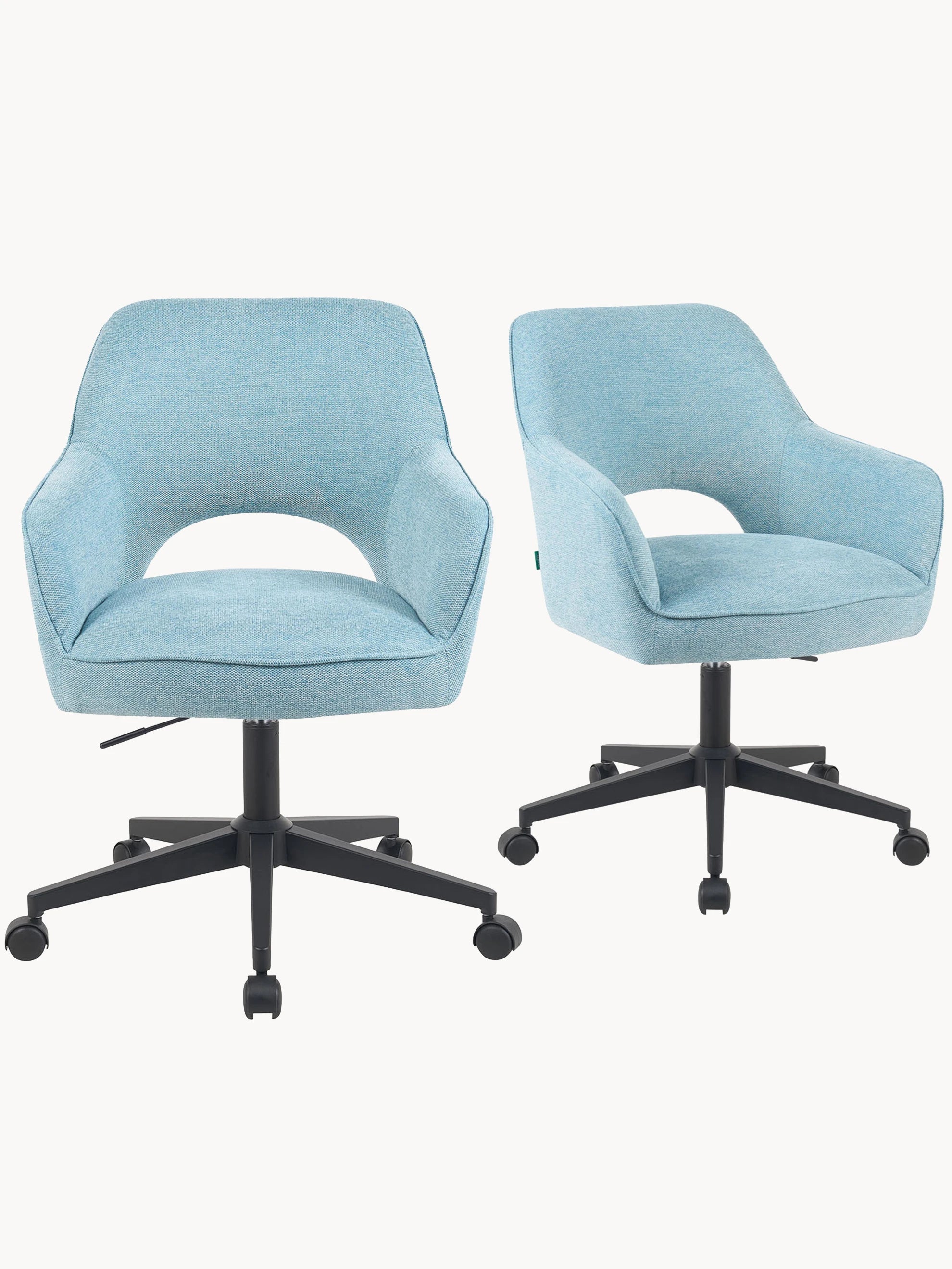 Mika-Ilvy 2er-Set- Home Office Stuhl mit Federkernpolsterung