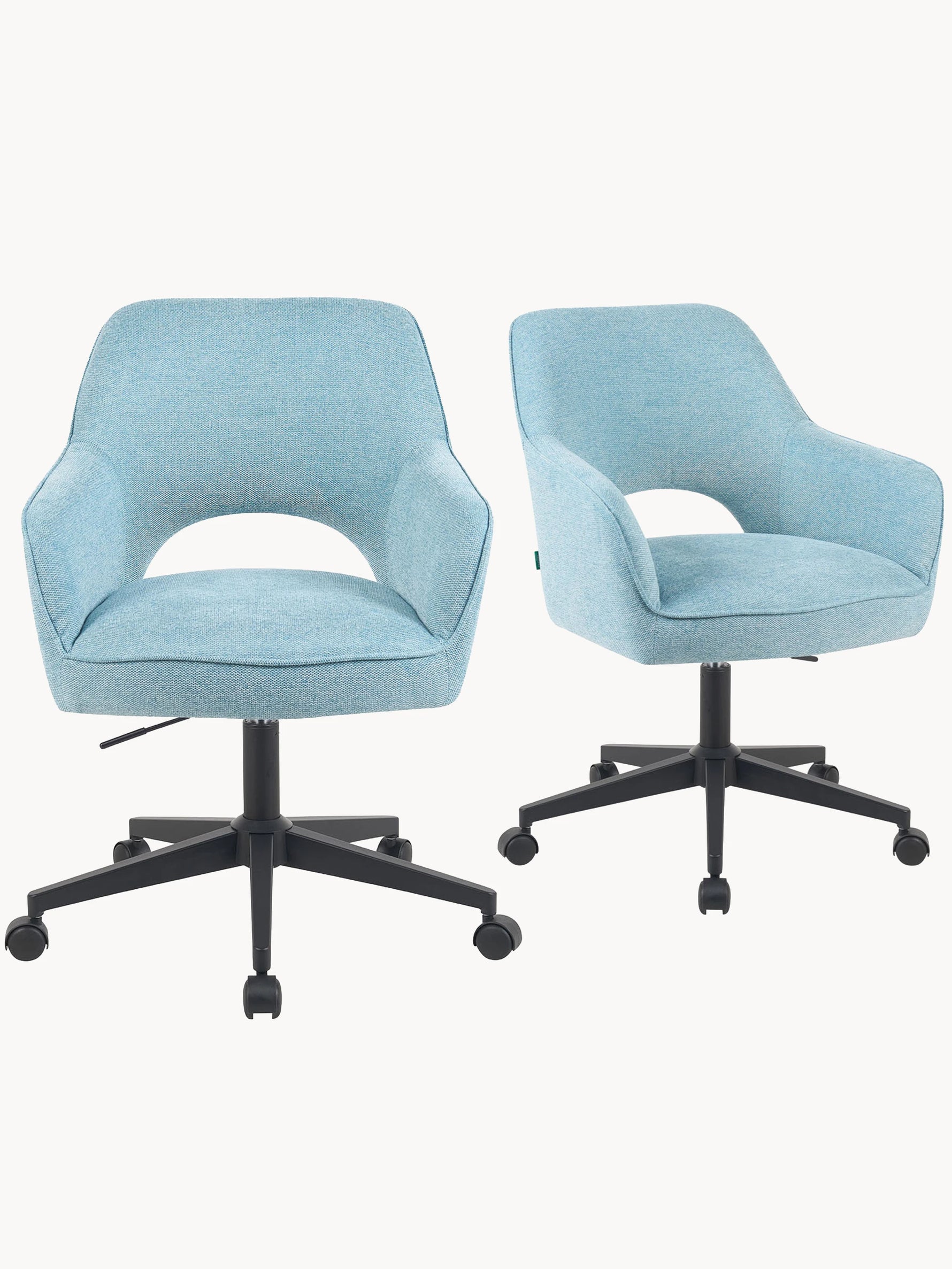 Mika-Ilvy 2er-Set- Home Office Stuhl mit Federkernpolsterung