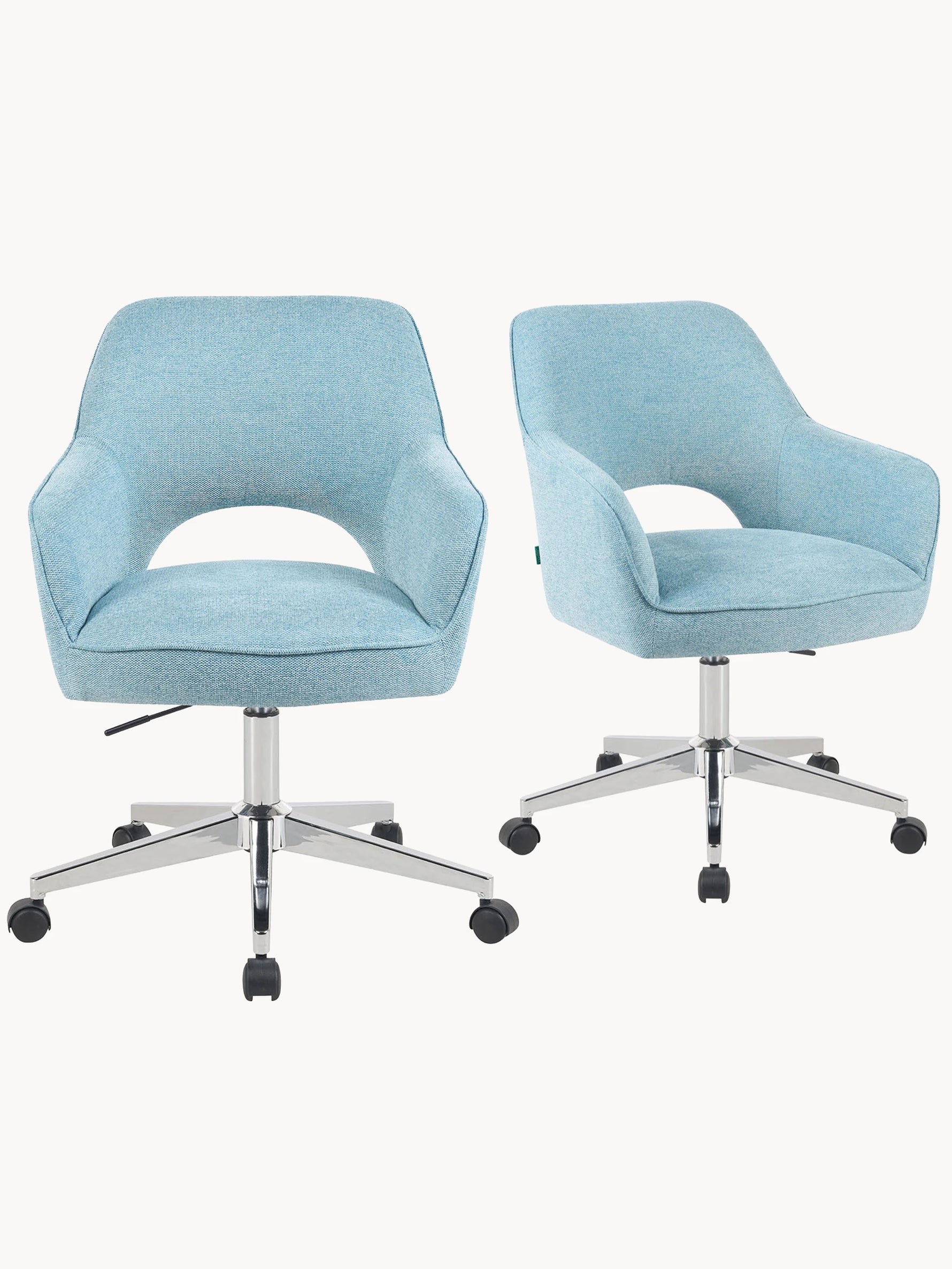 Mika-Ilvy 2er-Set- Home Office Stuhl mit Federkernpolsterung