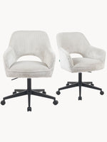 Mika-Ilvy 2er-Set- Home Office Stuhl mit Federkernpolsterung