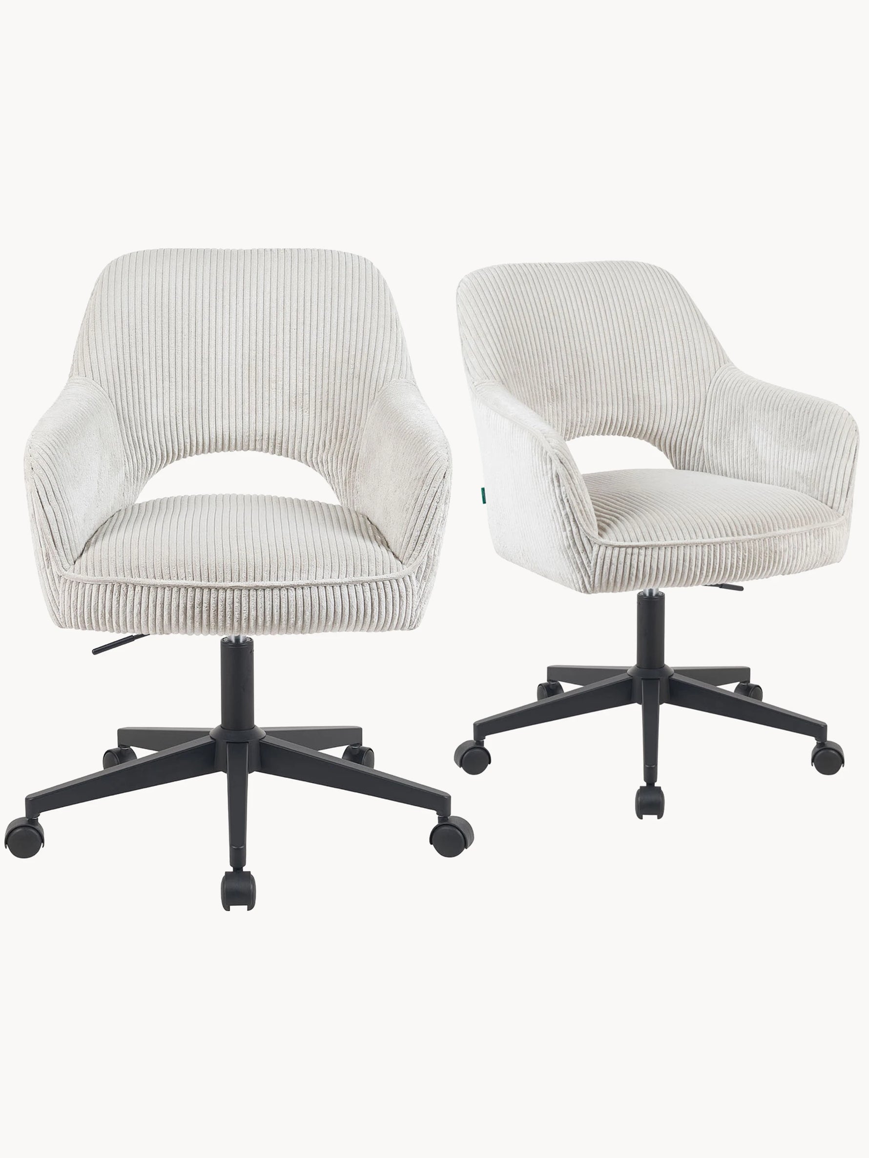 Mika-Ilvy 2er-Set- Home Office Stuhl mit Federkernpolsterung