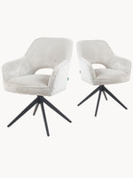 Mika-Nils 2er-Set- Esszimmerstuhl mit Federkernpolsterung