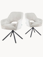 Mika-Ben - Esszimmerstuhl 2er Set mit freier Rückenlehne