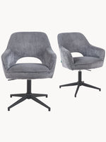 Mika-Ben - Esszimmerstuhl 2er Set mit freier Rückenlehne