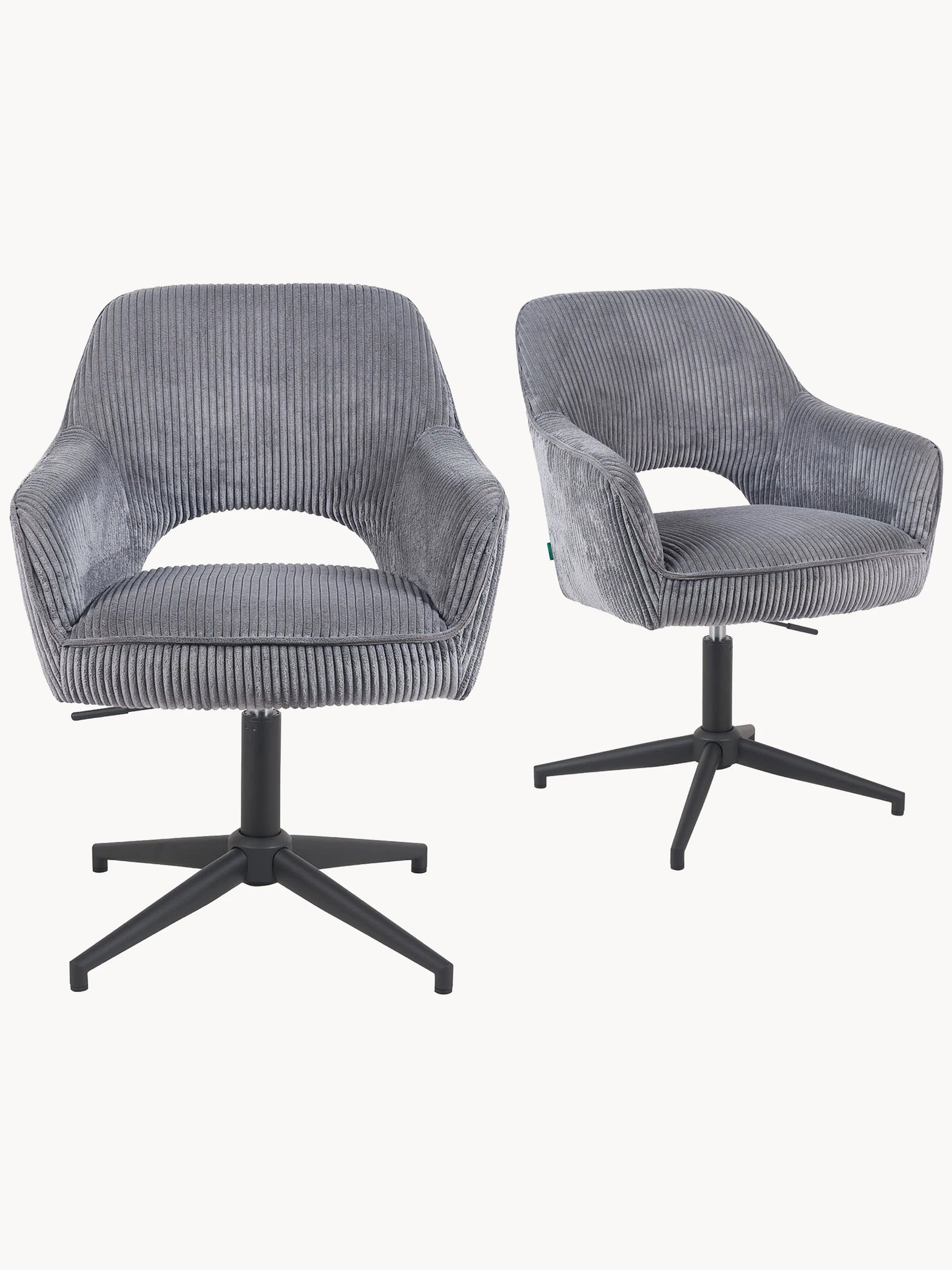 Mika-Ben - Esszimmerstuhl 2er Set mit freier Rückenlehne