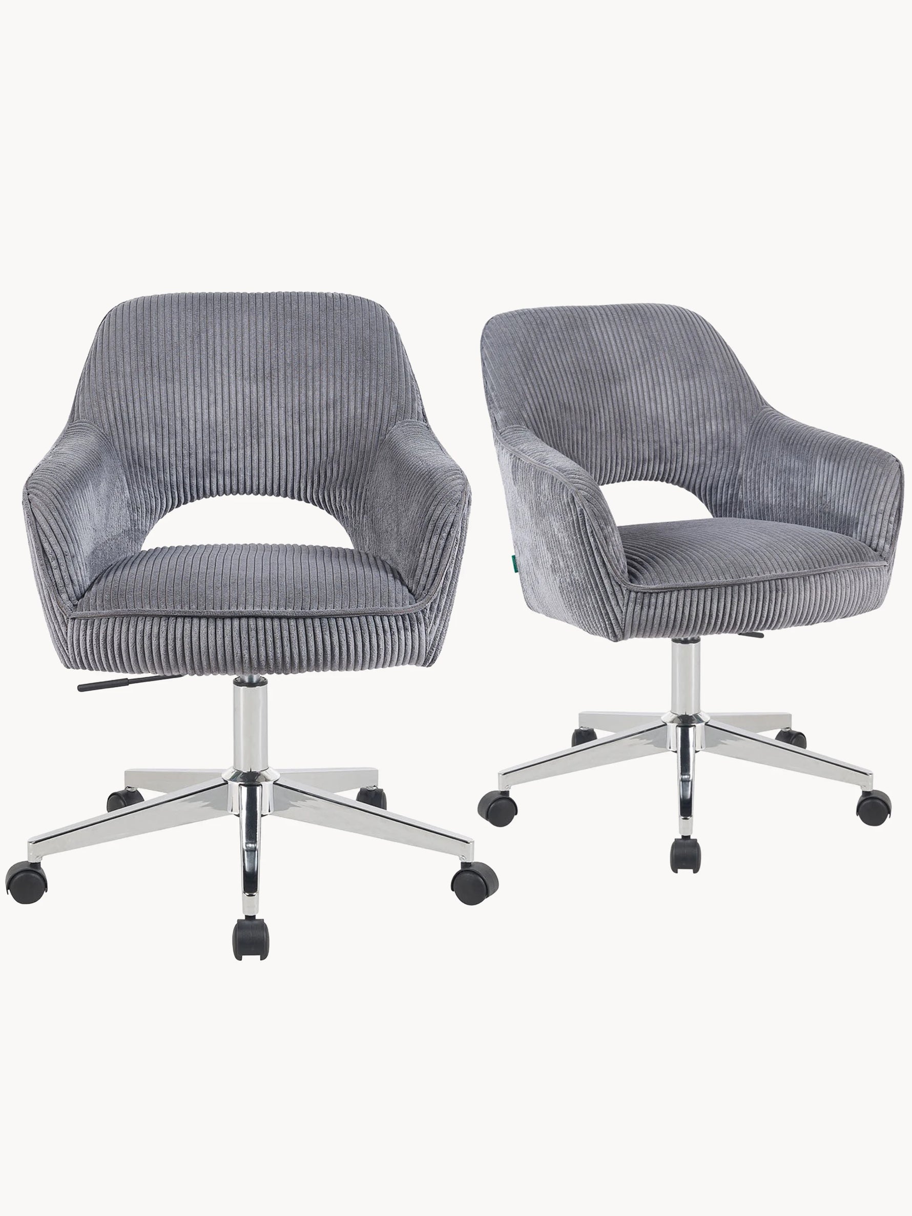 Mika-Ilvy 2er-Set- Home Office Stuhl mit Federkernpolsterung