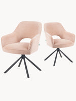 Mika-Ben - Esszimmerstuhl 2er Set mit freier Rückenlehne