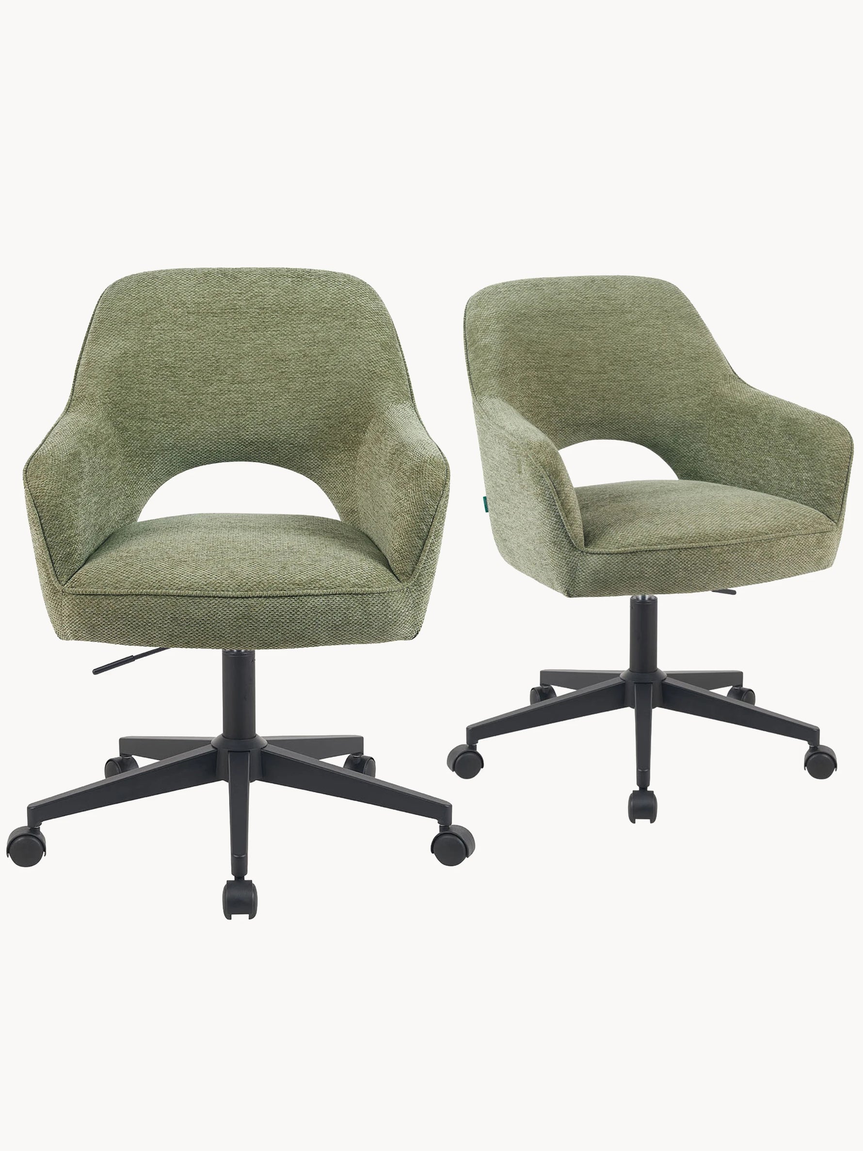 Mika-Ilvy 2er-Set- Home Office Stuhl mit Federkernpolsterung