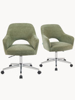 Mika-Ilvy 2er-Set- Home Office Stuhl mit Federkernpolsterung