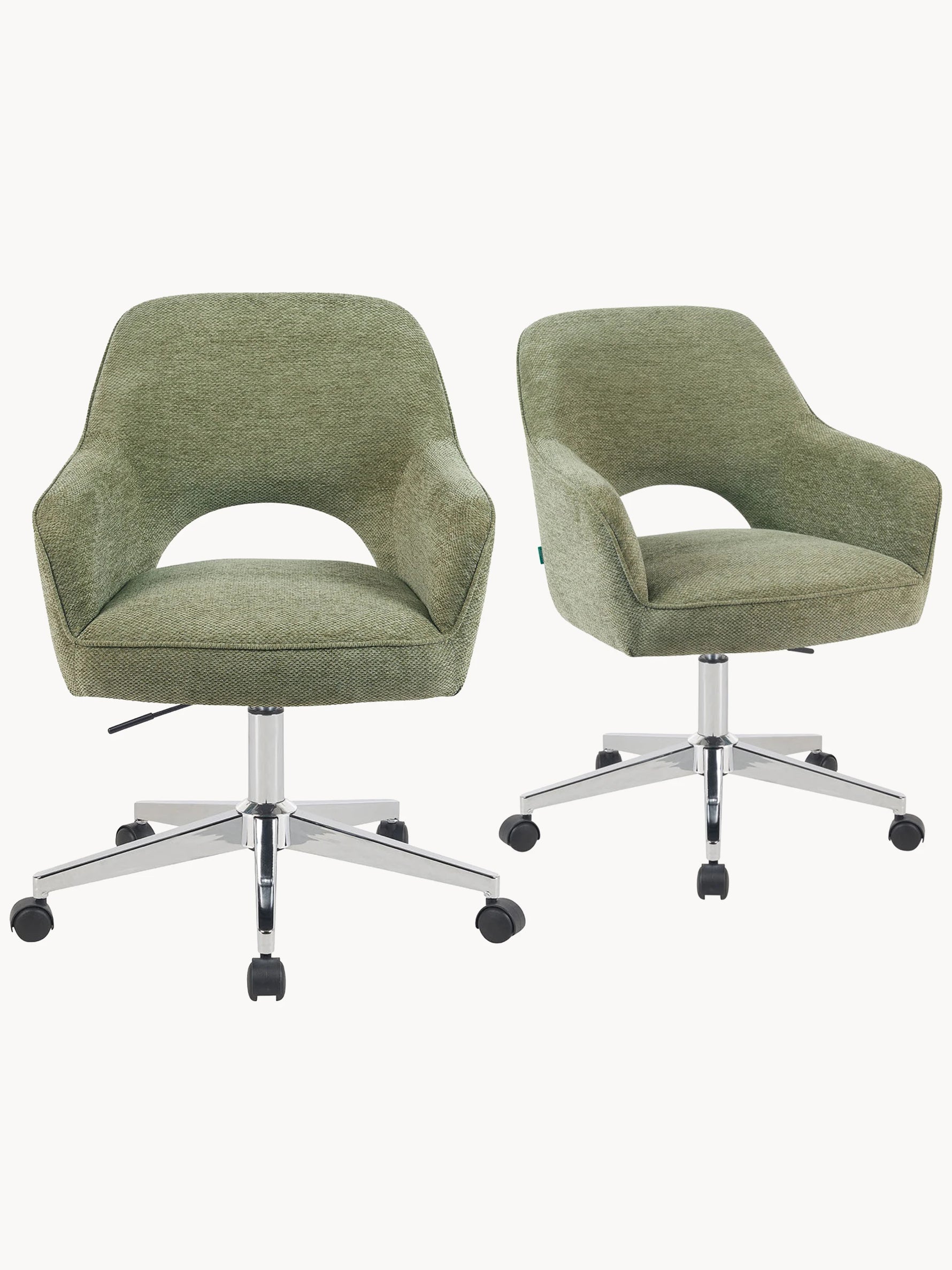 Mika-Ilvy 2er-Set- Home Office Stuhl mit Federkernpolsterung