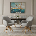 Mika-Noah - Esszimmerstuhl 2er Set in Lederoptik