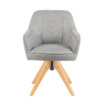 Mika-Noah - Esszimmerstuhl 2er Set in Lederoptik