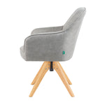 Mika-Noah - Esszimmerstuhl 2er Set in Lederoptik