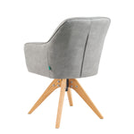 Mika-Noah - Esszimmerstuhl 2er Set in Lederoptik