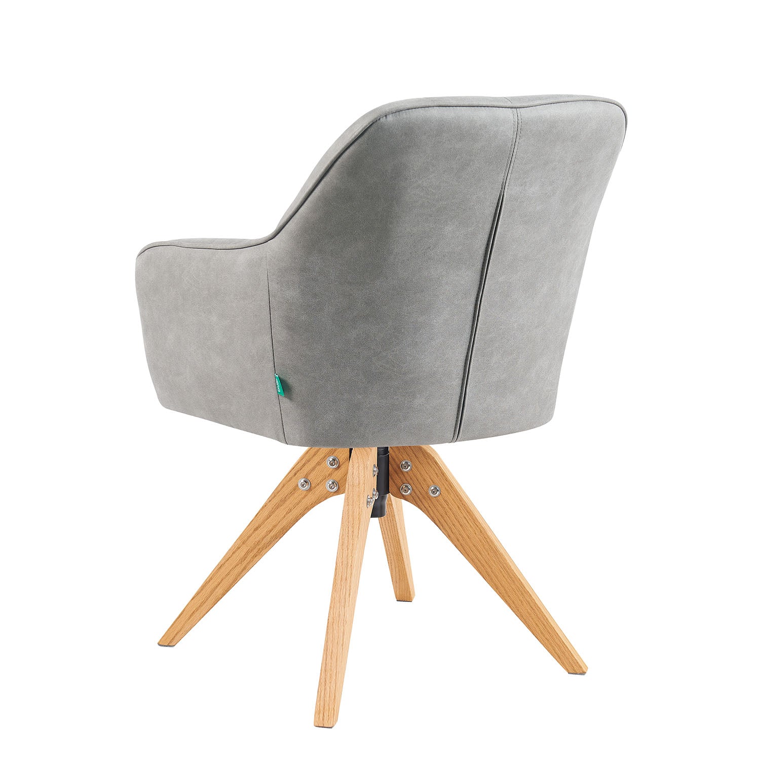 Mika-Noah - Esszimmerstuhl 2er Set in Lederoptik