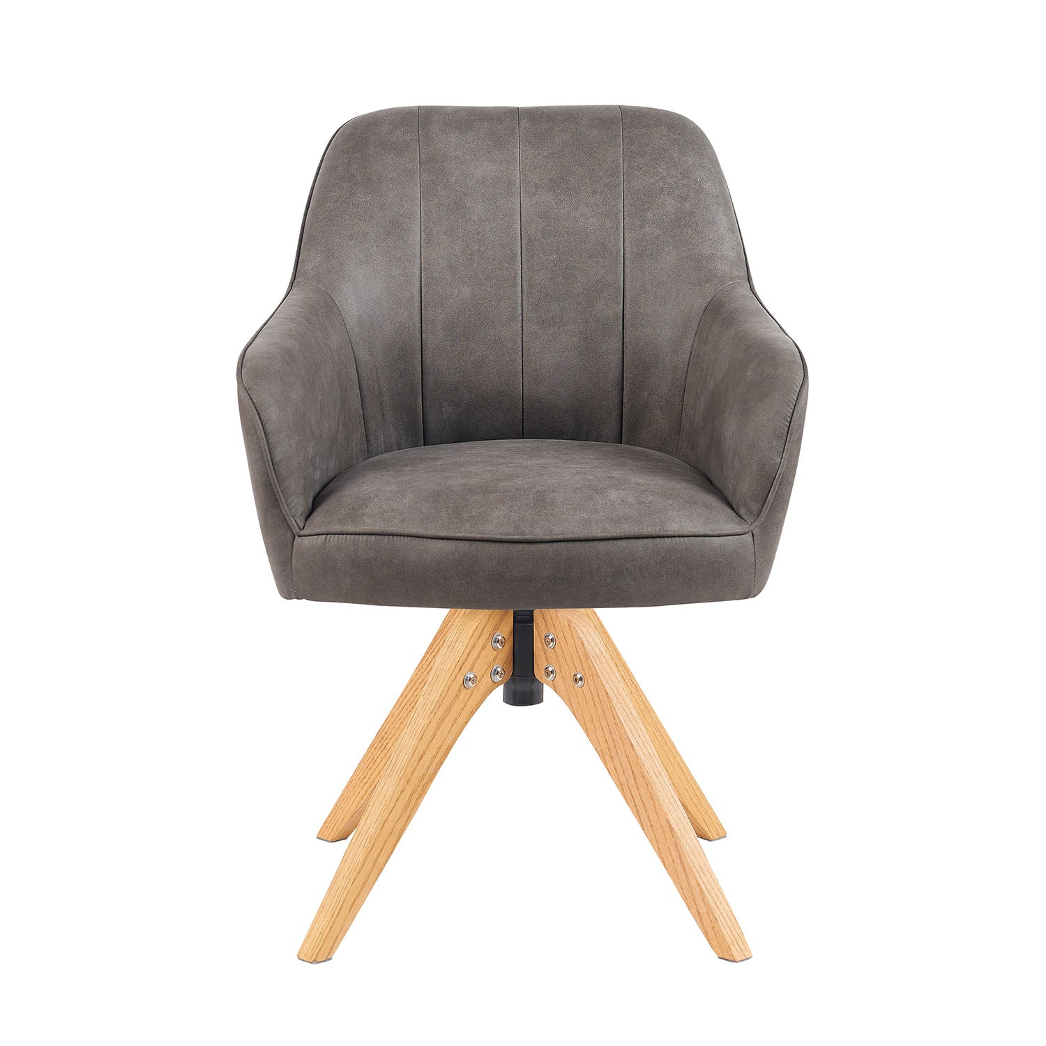 Mika-Noah - Esszimmerstuhl 2er Set in Lederoptik